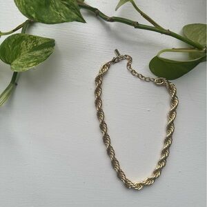 Sugarfix Chunky Gold Chain/Rope Necklace